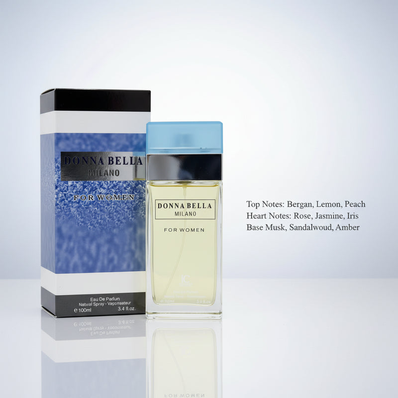 Donna Bella Milano LIGHT BLUE 3.4 oz EDP Women