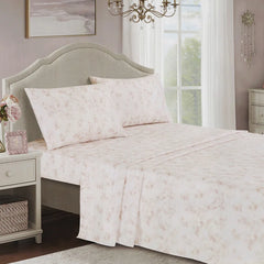 Luxurious Printed Microfiber 7 Piece Complete Comforter Ensemble
