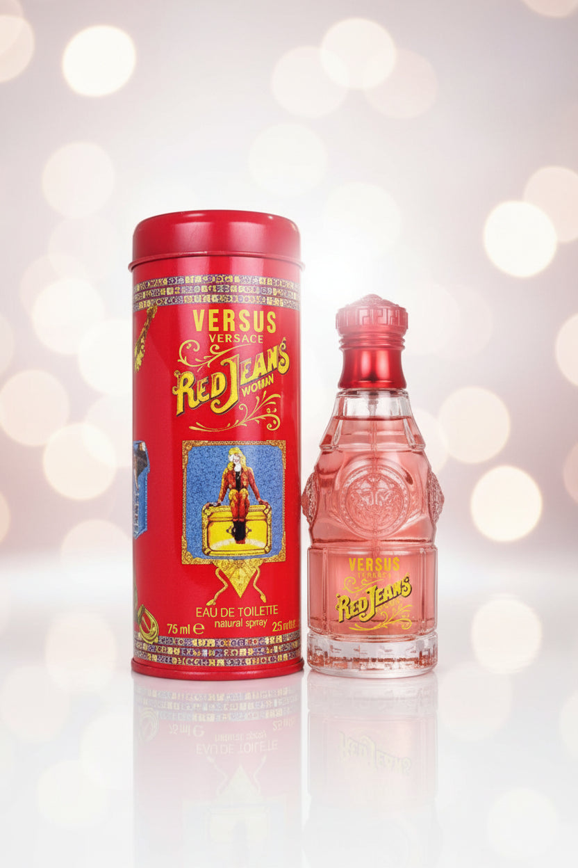 Versace Red Jeans for Women Eau De Toilette Spray, TESTER NO CAP