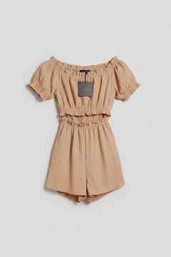 LELIS Collection Beige Cutout Dress