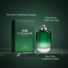 Coach Green 100ml EDT Cologne for Men