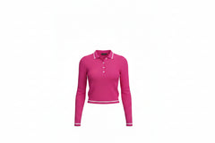 36Points Fuschia Lightweight Open Knit texture 2 Piece Set