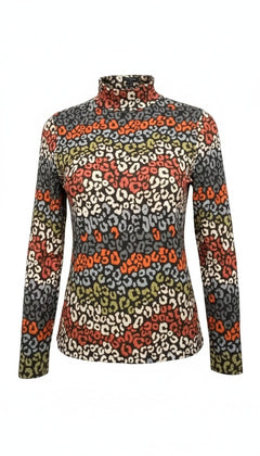 Twenty Second Colorful Animal/Floral Print Top