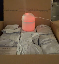 250ML Mini Ultrasonic Air Humidifier Romantic Light USB Essential Oil Diffuser