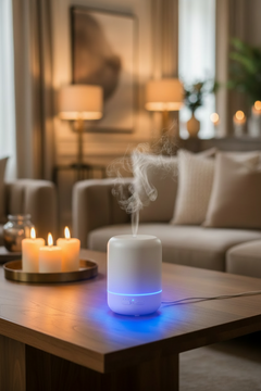 250ML Mini Ultrasonic Air Humidifier Romantic Light USB Essential Oil Diffuser