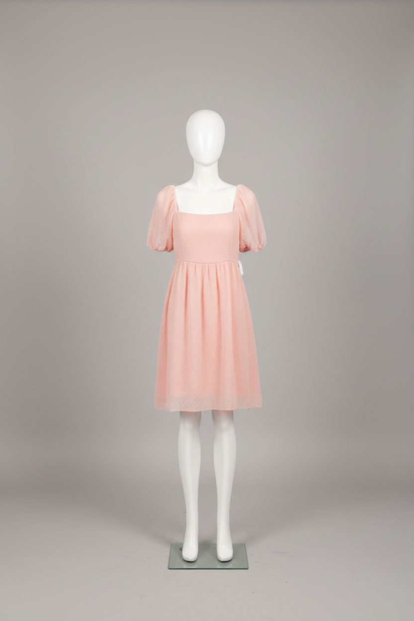 Heyson Blush Pink Pull Sleeve Mini Dress