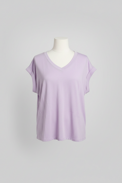 Andree' Lavender Waffle-Knit Dolman Top