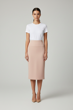 Heyson High Rise Maxi Skirt Pale Pink