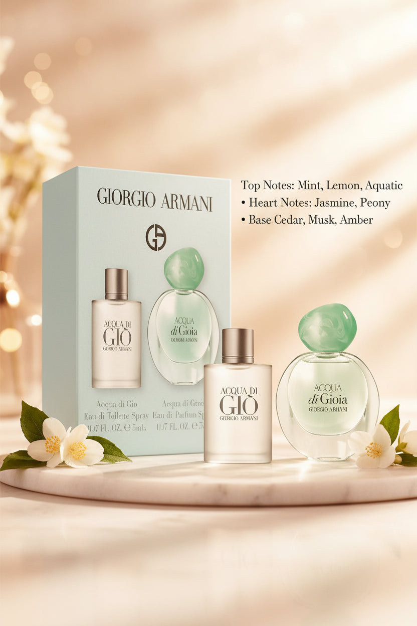 Giorgio Armani 2 Piece Mini Gift Set for Women 0.17FL.OZ./ 5mL