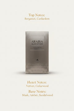 Arabia Silver Vetiver 100ml Eau de Parfum