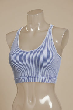 Zenana Ribbed Crop Tanks